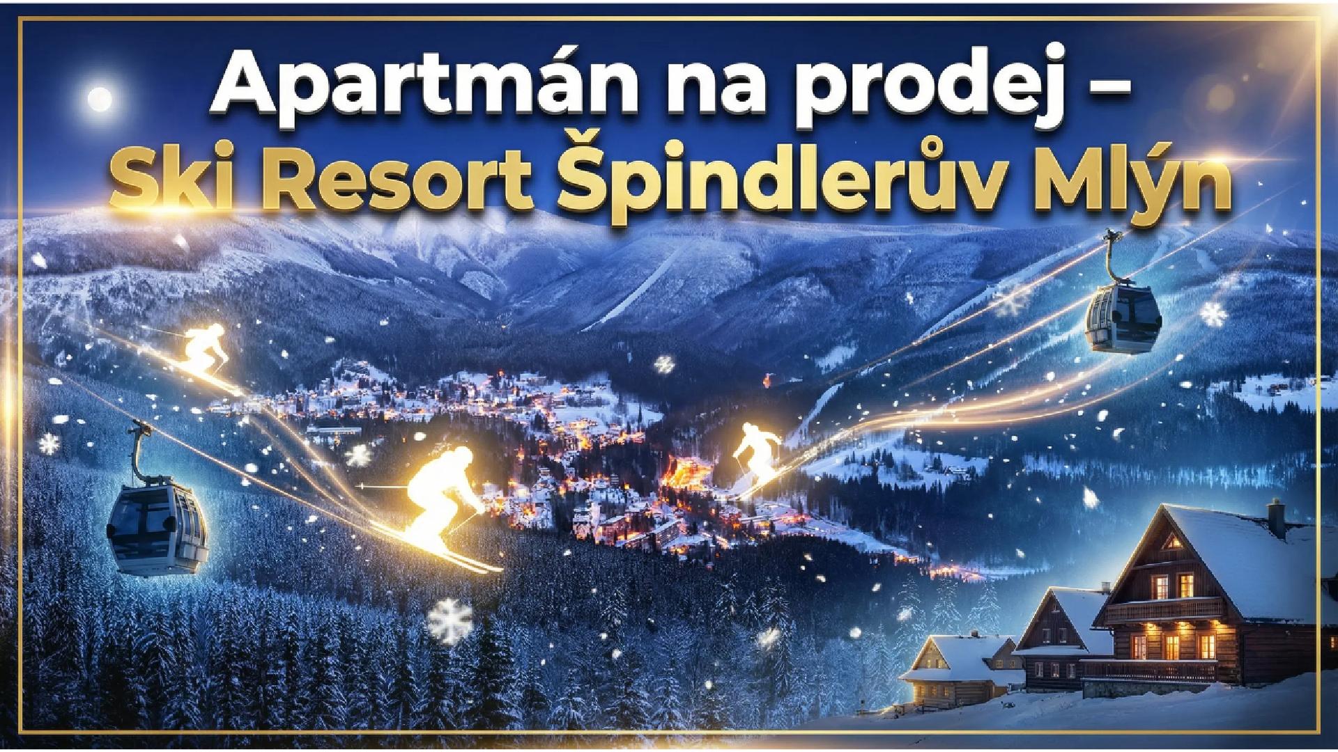 Apartmán ve Špindlerově Mlýně s výhledem na sjezdovku | 2+kk na prodej